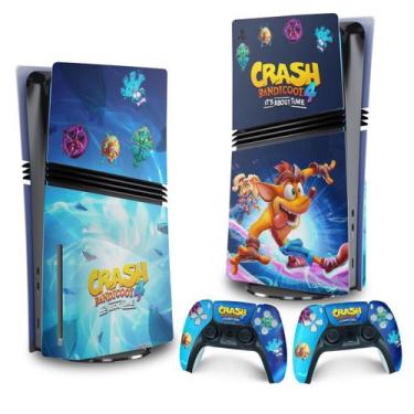Imagem de Adesivo Compatível PS5 Pro Skin Vertical Crash Bandicoot 4 - Pop Arte 