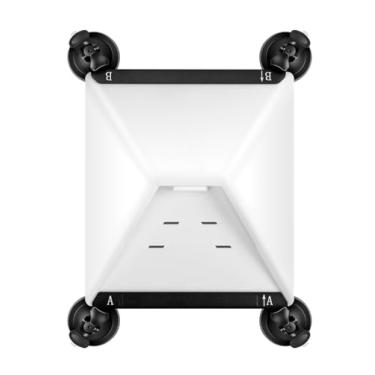 Imagem de A AKRAF Suporte Starlink para mini carro, ventosa de alumínio para janelas de carro e tetos solares, design de sucção forte com EVA macio para proteger o mini prato e garantir sinal de satélite