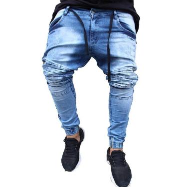 Imagem de Calça Jogger Masculina JEANS AZUL (RIBANA)-Masculino