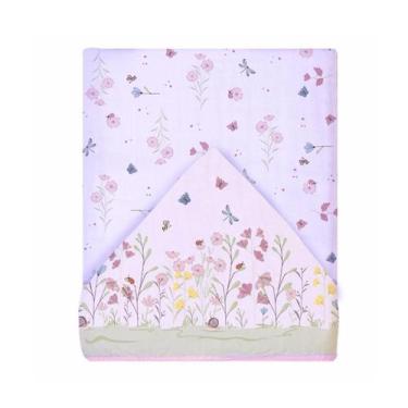 Imagem de Toalha De Banho Fralda Soft Com Capuz Para Bebê 90x80cm - Papi, Flores