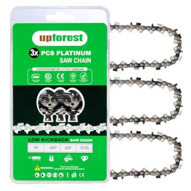 Imagem de UPFOREST Corrente De Motosserra De 18" - Calibre .050, Passo 0,325, 72 Elos De Transmissão, Compatível Com Husqvarna 440 445 41 350 435 450 545 550 Xp Substituição H30 E Oregon H72 M72 E Mais (20Yn