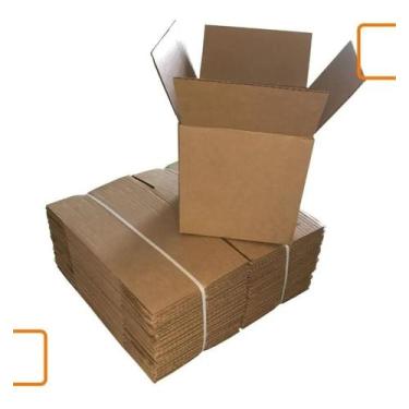 Imagem de Caixa de Papelão SemiKraft 15x15x15 Resistente para Envios de E-commer