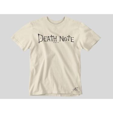 Imagem de Camiseta estampada anime Death Note escrito Estampado Unissex Camisa 1