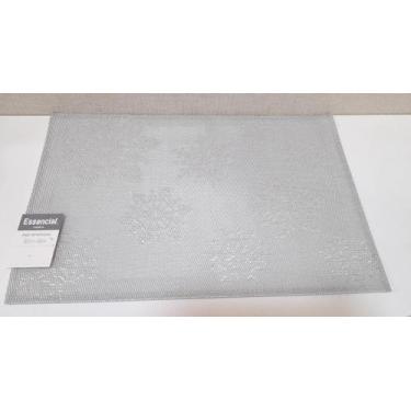 Imagem de Lugar Americano Trama Design Flocos de Neve Silver 30x45cm Copa E Cia 