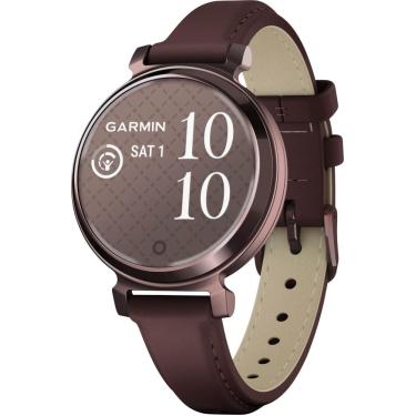Imagem de Garmin - Lily 2 Classic Smartwatch 34 mm alumínio anodizado - bronze escuro com pulseira de couro Mulberry-010-02839-03