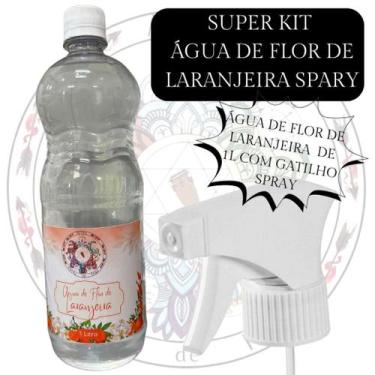 Imagem de Super Kit Água de Flor de Laranjeira com Gatilho de Spray 1 Litro - Ma