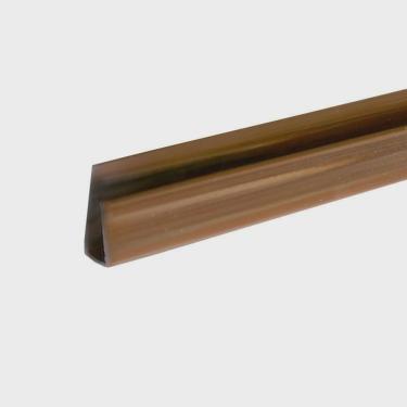 Imagem de Kit 15 Caixas com 150 M Acabamento Perfil u para Forro Pvc 8mmx3cmx3,00m Bariri Imbuia