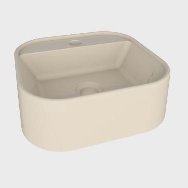 Imagem de Cuba Para Banheiro em Mármore Sintético 31,2x32,7cm Duna Cozimax