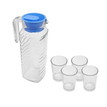 Imagem de Jarra com copos New vidro 5 peças