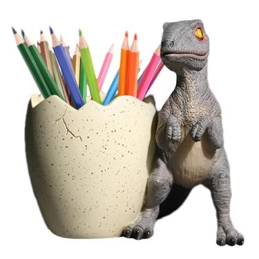 Imagem de Porta-lápis de dinossauro para mesa, porta-canetas para caneca de dinossauro |Acessórios decorativos para organizador de mesa - Organizadores de bonitos da moda, organizador de armazenamento d