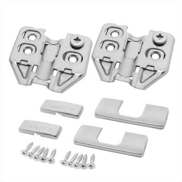 Imagem de Kit C/20 Dobradiça Clip On 105 Soft Close 3D Curva Cp Caneco - Tradest