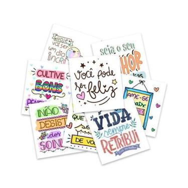 Imagem de 50 Frases para Drink motivacionais 5x5cm - Nicolados