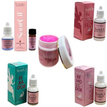 Imagem de Kit Designer Sobrancelha SourCil Henna Intensificador Removedor Pasta 