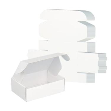 Imagem de FORBFAN Caixas De Remessa Brancas 6X4X2 Polegadas, Pacote Com 45 Unidades, Correspondência Para Pequenas Empresas, Papelão Embalagem, Remessa,