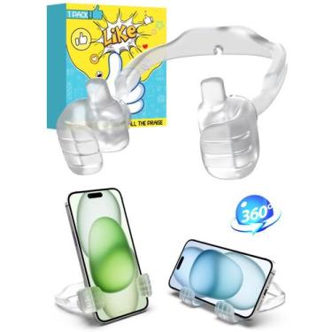 Imagem de Suporte de telefone CALDEVER Thumbs Up Lazy ajustável para mesa
