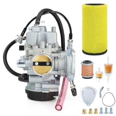 Imagem de SENJWARM Carburador YFM400 compatível com Yamaha 2000-2006 Big Bear YFM 400, Kodiak 400, Wolverine 450 2007-2010, 2007-2014 Grizzly 350 450 ATV com filtro de combustível de ar