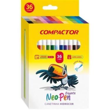 Imagem de Caneta Hidrográfica NEO-PEN Gigante 36 Cores - Compactor