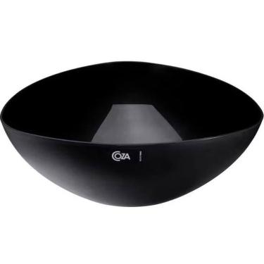 Imagem de Saladeira Triangular 5L Grande Essential 31cm Preto Pipoca Salada Frutas Coza