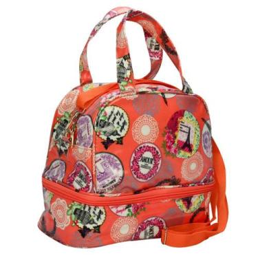 Imagem de Bolsa Feminina Necessaire Térmica Paris Laranja CBRN16709 - COMMERCE B