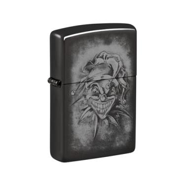 Imagem de Zippo Isqueiro de bolso preto altamente polido palhaço