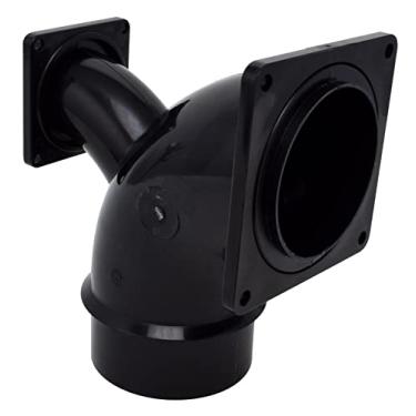 Imagem de Valterra Encaixe de válvula flangeada T1036-1 - Ell bidirecional, Torneira de 7,6 cm x 7,6 cm Flange Rotativa x 3,8 cm Flange Giratória, Preto