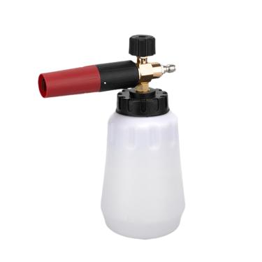 Imagem de WeiLaiKeQi Pulverizador de espuma de 1/4 pol., conexão rápida, portátil, pulverizador de pressão compacto multiuso, ferramenta para lavagem de janelas e carros, Branco 1.5l