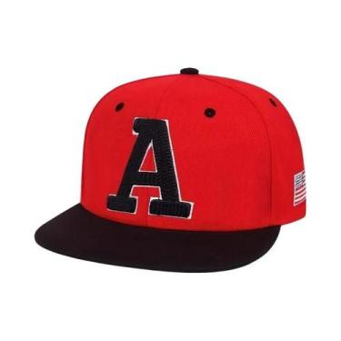 Imagem de Boné De Beisebol Bordado Hip Hop Masculino Algodão Snapback Ajustável 