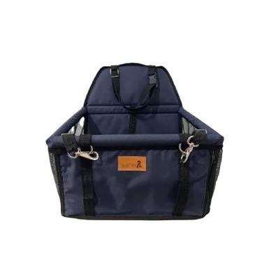 Imagem de Cadeirinha Assento Cadeira Pet de Carro para Cães Cachorro Gatos ATÉ 10KG Transporte Passeio Viagem *COR AZUL MARINHO