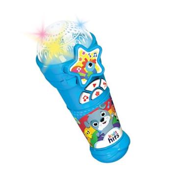 Imagem de Microfone Musical Azul com Luz e Som Kids Hits Shiny Toys