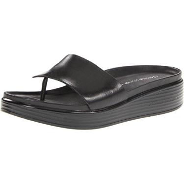 Imagem de Donald J Pliner Sandália plataforma Fifi feminina, Couro preto, 5