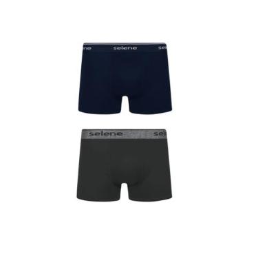 Imagem de Kit/2 Cueca Boxer Selene 11450.001 Masculina Algodão T. P/EG, M, 994, 