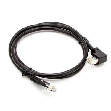 Imagem de Cabo De Rede Cat6 Plug 90 Graus Para Lateral - 50 Cm - Cirilo Cabos