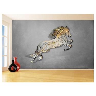 Imagem de Papel De Parede 3D Animais Pop Art Cavalo Cores 3,5M Pxa323 - Você Dec