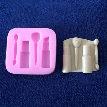 Imagem de Ferramentas de Maquiagem Batom Sobrancelha Lápis Molde de Silicone para Bolo Chocolate Assar - 1 peça