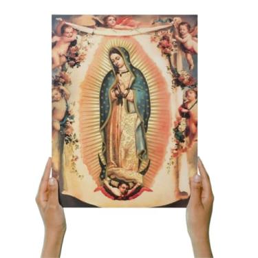 Imagem de Quadro Plaquinha Decorativa MDF A4 - N Sra de Guadalupe