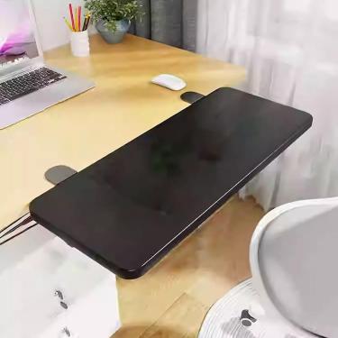 Imagem de Extender de mesa, bandeja de teclado dobrável, bandeja de teclado em mesa, plataforma de teclado, ergonomia, tabela de suporte de braço de montagem, dobrável, prático, salvador de espaço, pa