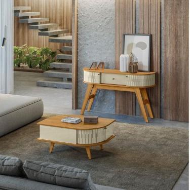 Imagem de Conjunto Aparador Estoril e Mesa de Centro Indianapolis Cumuru/Opala