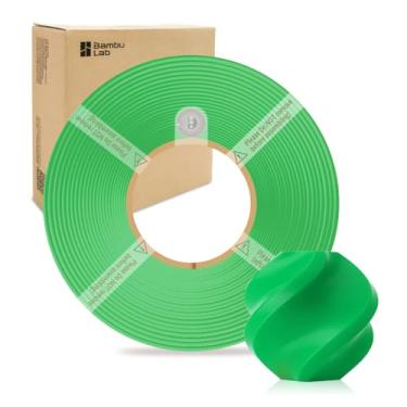 Imagem de Filamento de refil básico PLA 1,75 mm de alta velocidade, fácil de imprimir, ecológico com RFID para Bambu Lab X1, X1C, P1S, P1P, A1, A1 MINI AMS 1KG (2,2 lbs) Exclui carretel +/- 0,03 mm (verde bambu