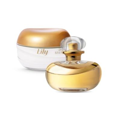 Imagem de Combo Lily: Eau de Parfum 75ml + Creme Acetinado Hidratante Desodorante 250g