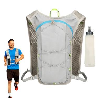 Imagem de Mochila de Hidratação para Caminhadas | Mochila de Bolsa de Água Refletiva - Com Bolsa de Água Macia 500ML Alças Ajustáveis para Ginásio Campismo Ski Fitness Montanhismo