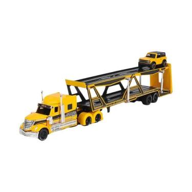 Imagem de Mack Anthem LoneStar up Transport Trailer Modelo Maisto 164 Carro De S