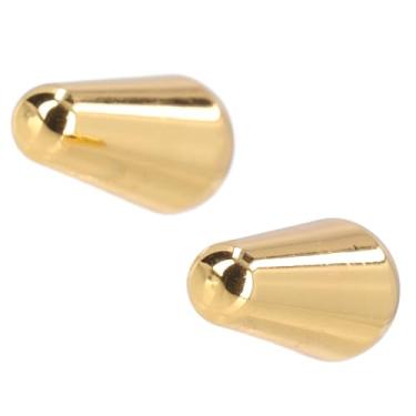 Imagem de SUNGOOYUE 2PCS Captura DE Captação DE Guitarra Tampa DE 3 Vias DE 5 Vias TOLANDO CUNDO DE MATO DE MATO DE BRASS COM COM CORRE PLÁSTICO PL PLÁSTICO PARA ST TL TL ELECTRAL GUITARS (Dourado)