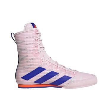 Imagem de adidas Tênis de boxe adulto unissex Hog 4, Quase rosa/azul lúcido/laranja impacto, 12 Women/11 Men