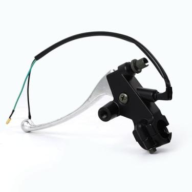 Imagem de Alavancas de motocicleta alavanca de freio esquerda prata universal de 7/20.3 cm com alavanca de freio de embreagem de montagem espelhada M10 para Honda MSX125 SSR 125cc Mini Dirt Bike Alavanca de