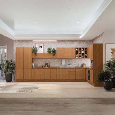 Imagem de Cozinha Modulada Planejada de Canto Ciela Kappesberg, Canela
