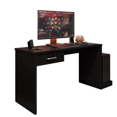 Imagem de Mesa Gamer Com 1 Gaveta E Suporte Para Cpu Drx-9000 Preto - MÓVEIS LEÃ