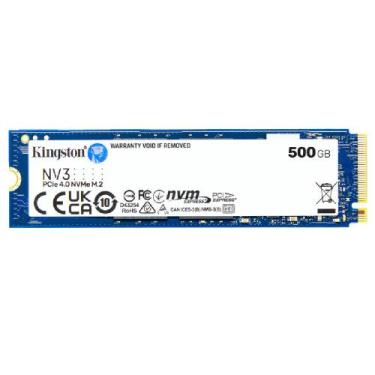 Imagem de SSD Kingston NV3 500 GB NVMe M.2 2280 Leitura 5000MBs Gravação 6000MBs
