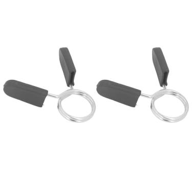 Imagem de 2PCS Spring Clip Collars 30mm Dumbbell Spring Lock com alça de alça de aderência fácil Uso Wightlifting Acessório para barra de peso