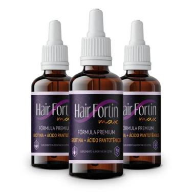 Imagem de 3x Hair Fortin Gotas 30 Ml Original - NPN Health