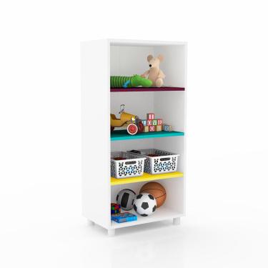 Imagem de Estante Infantil Arco Íris Branca